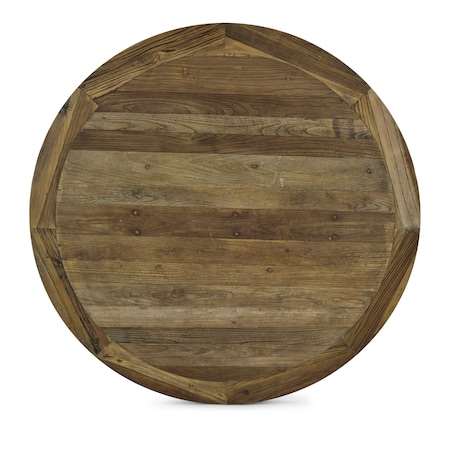 Atlas Commercial Products 60" Round Reclaimed Elm Farm Table Top RFT35-60R-TOP